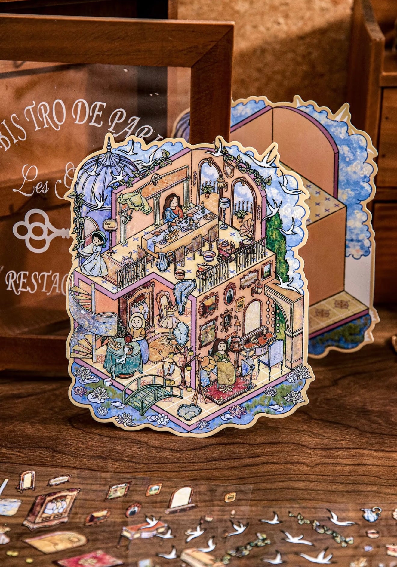 Monet’s Gallery Tea Party | 3D Scene Sticker