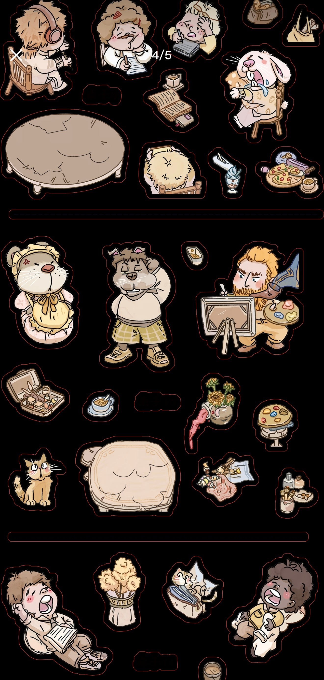 1.0 Liberty Café sticker therapy