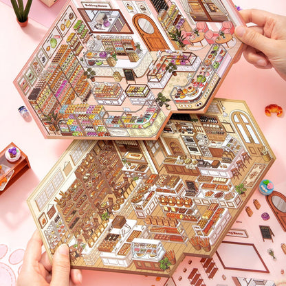 Miniature 2.0 - the Cake Store - 3D Scene Sticker & Restocking / reorganising store
