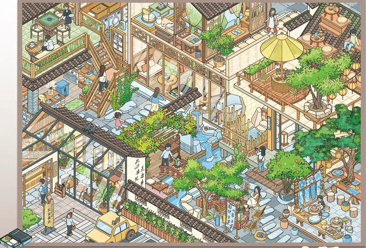 3.0 Chinese style Airbnb 3D Scene Sticker