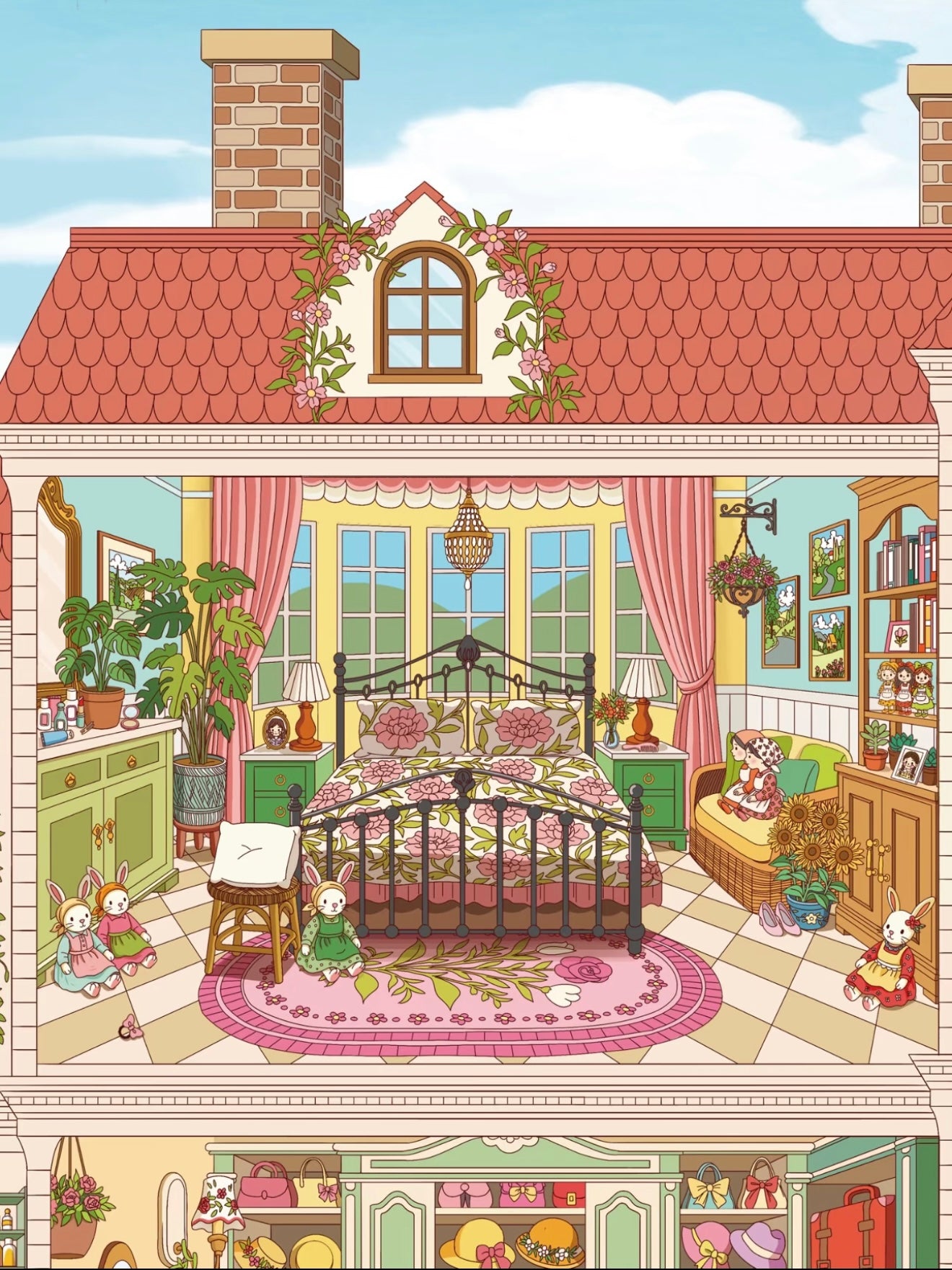 5.0 Afternoon Fairy House| 3D Scene Sticker