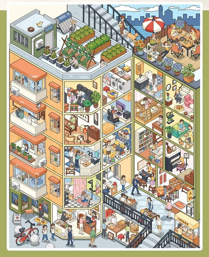 Telado V9.0 Apartment Scene Collection Book - 7 apartment scenes in one book