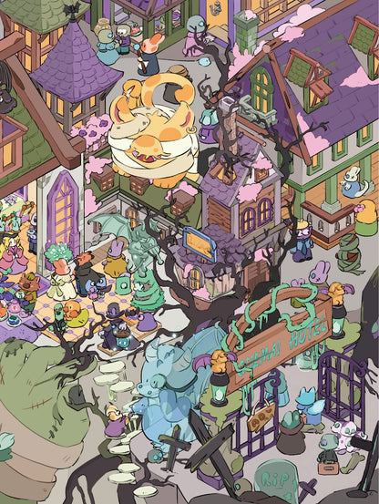 17.0 Sprite Series - Sprite Inn 3D landscape sticker
