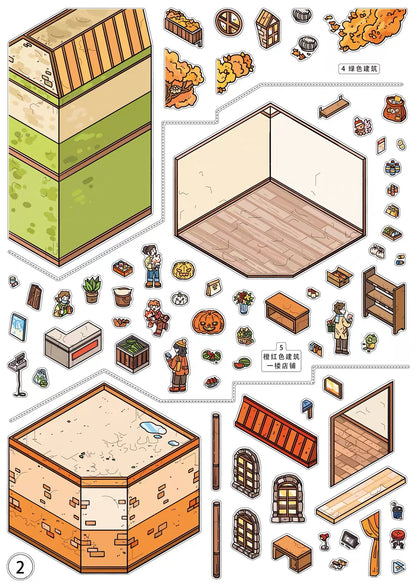 3.0 Farmhouse ASMR sticker therapy