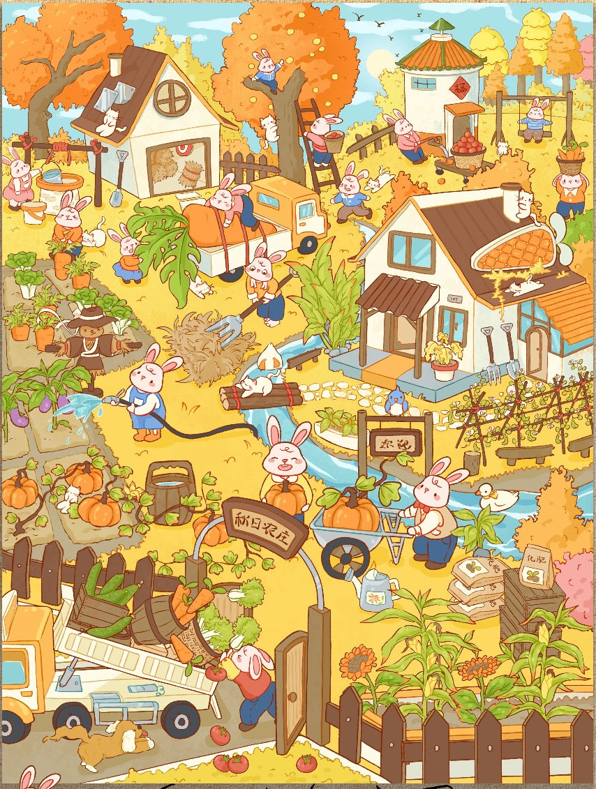 5.0 Bunny Town in Golden Autumn