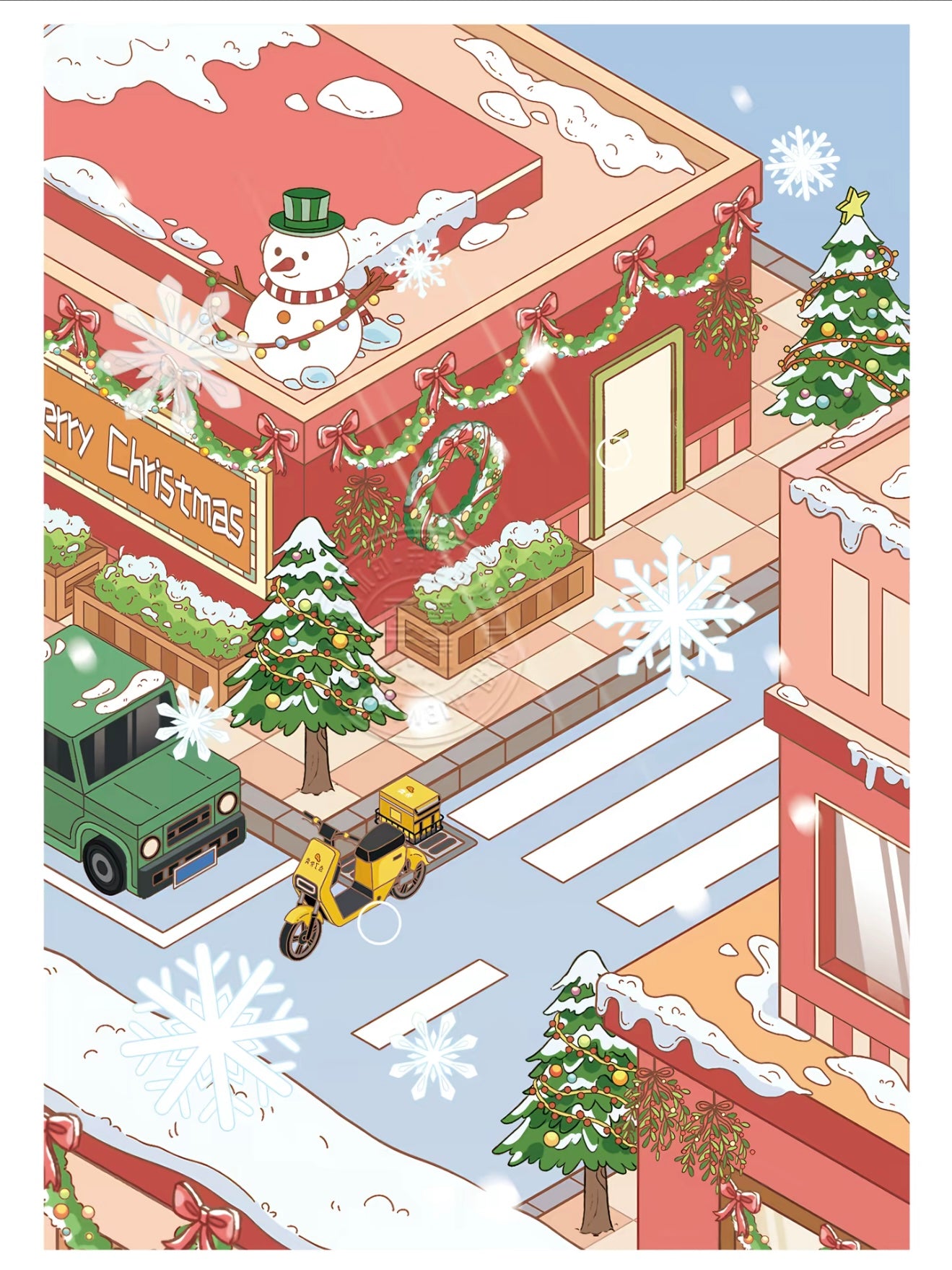 6.0 A Little Corner of Christmas - 3D Scene Sticker
