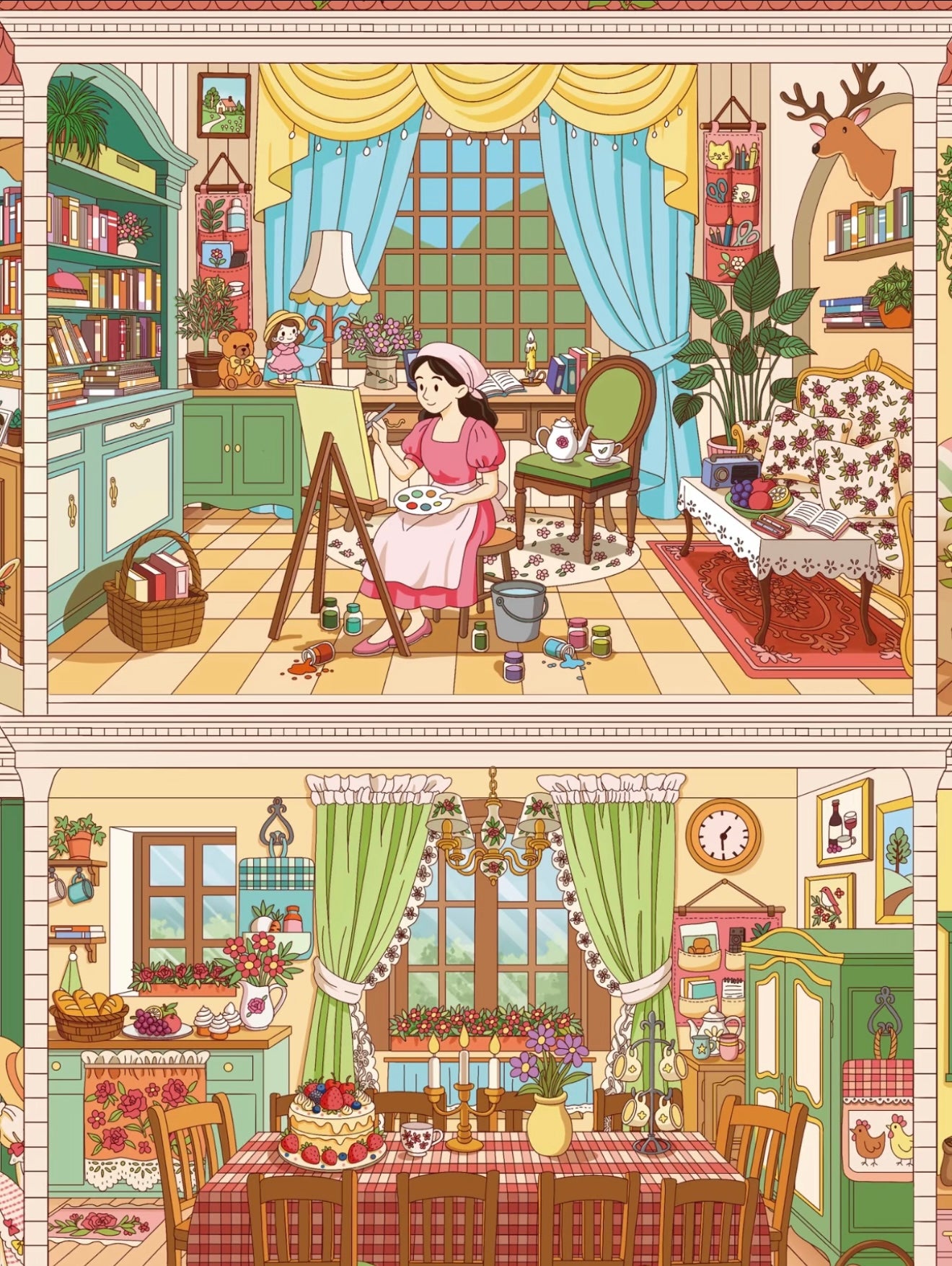 5.0 Afternoon Fairy House| 3D Scene Sticker
