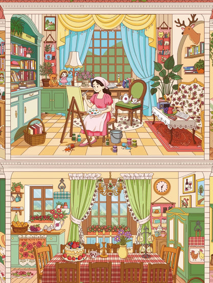 5.0 Afternoon Fairy House| 3D Scene Sticker