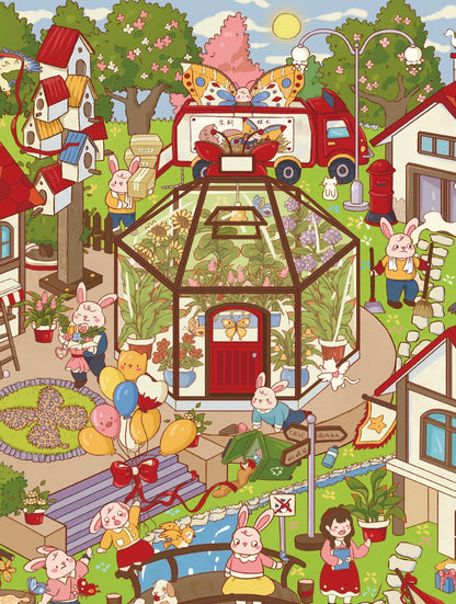 12.0 Secret Visit to Butterfly Town 3D Scene Sticker