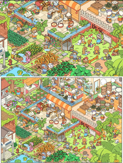 18.0 Tea and Fruit Workshop 3D scene sticker