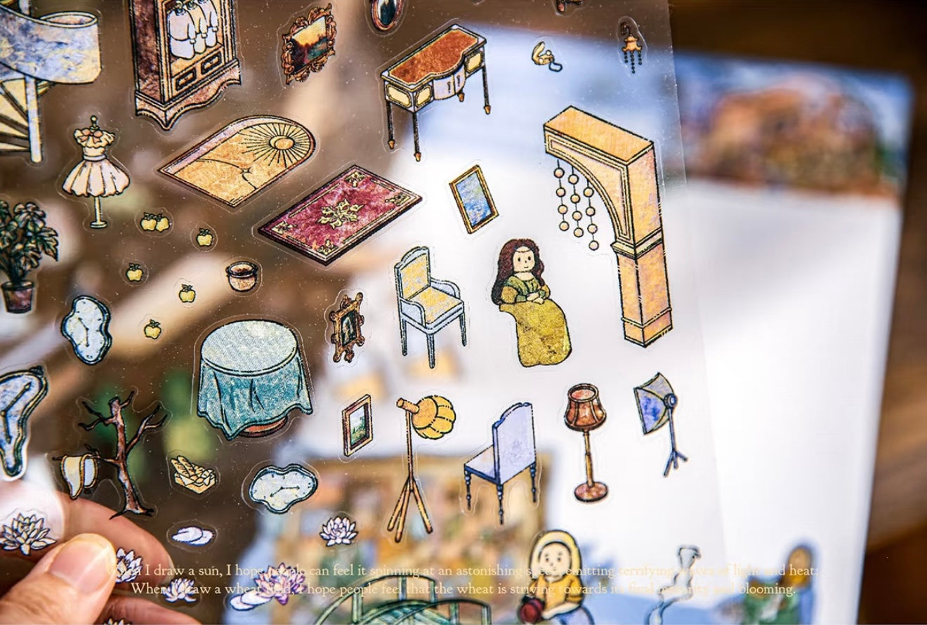 Monet’s Gallery Tea Party | 3D Scene Sticker