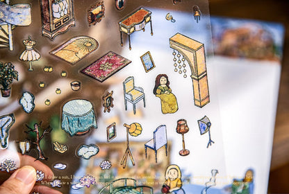 Monet’s Gallery Tea Party | 3D Scene Sticker