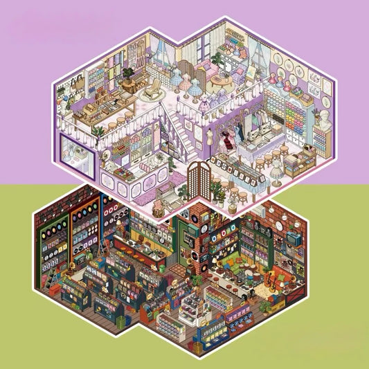 Miniature 3.0 all in 2 scenes - Rewind Records & Dream Craft Shop