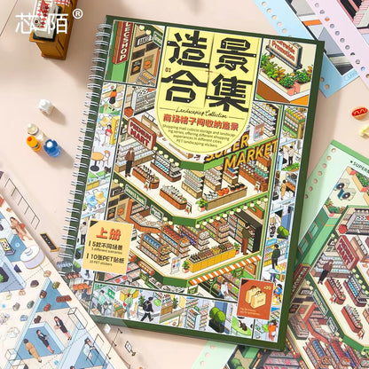 Sinmo V1.0 Shops Scene Collection Book - 5 Shop Scenes in one book