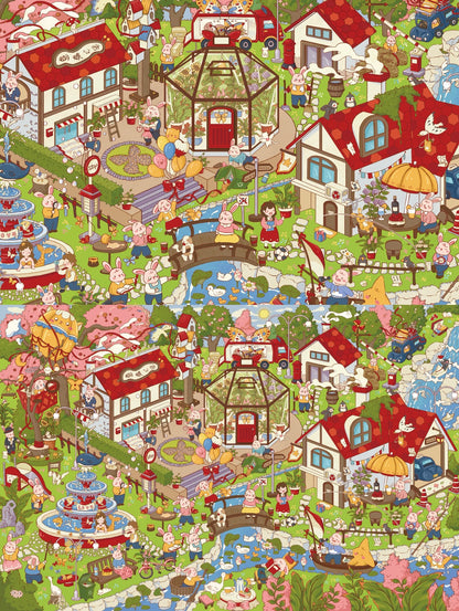 12.0 Secret Visit to Butterfly Town 3D Scene Sticker