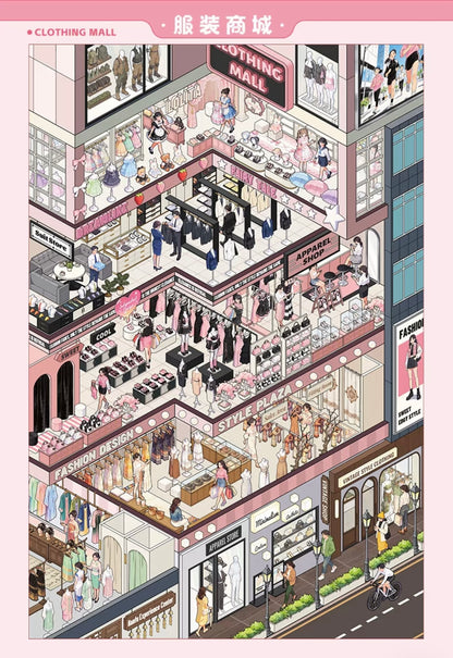 Sinmo V1.0 Shops Scene Collection Book - 5 Shop Scenes in one book