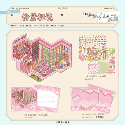 4.0 The Pink Hideaway 3D Scene Sticker