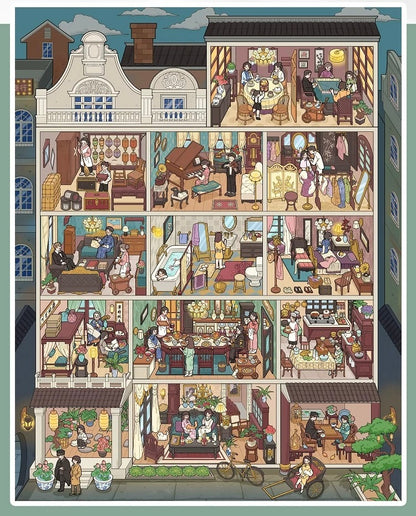 Telado V10.0 Vacation Scene Collection Book - 7 apartment scenes in one book