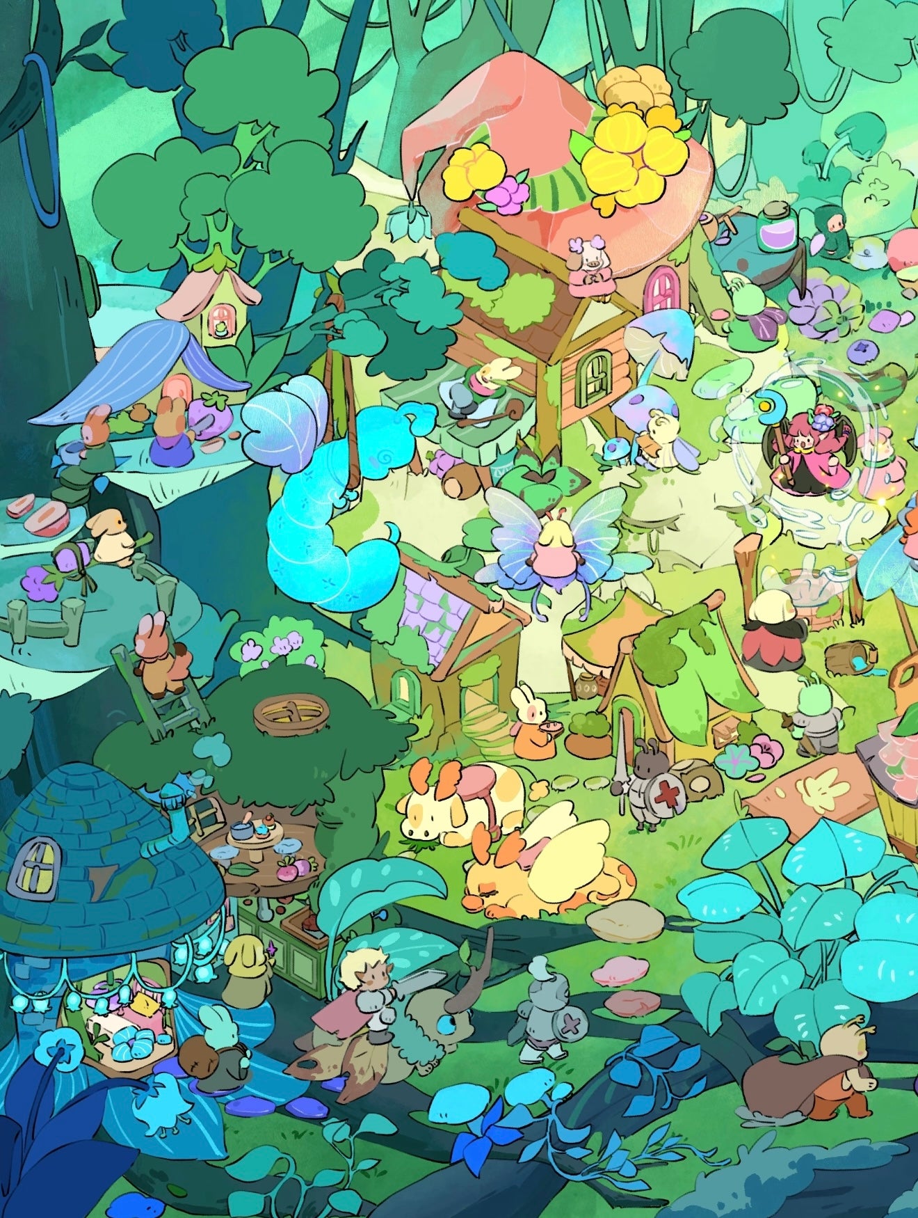 17.0 Sprite Series - Enchanted Grove 3D landscape sticker