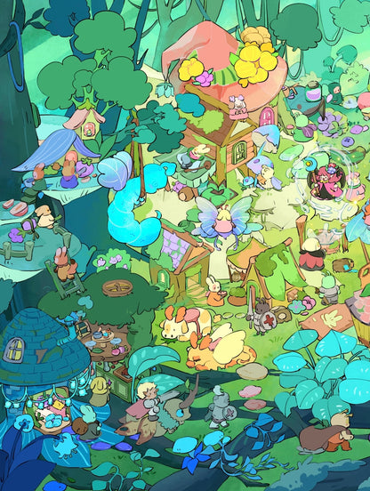17.0 Sprite Series - Enchanted Grove 3D landscape sticker