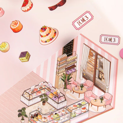 Miniature 2.0 - the Cake Store - 3D Scene Sticker & Restocking / reorganising store