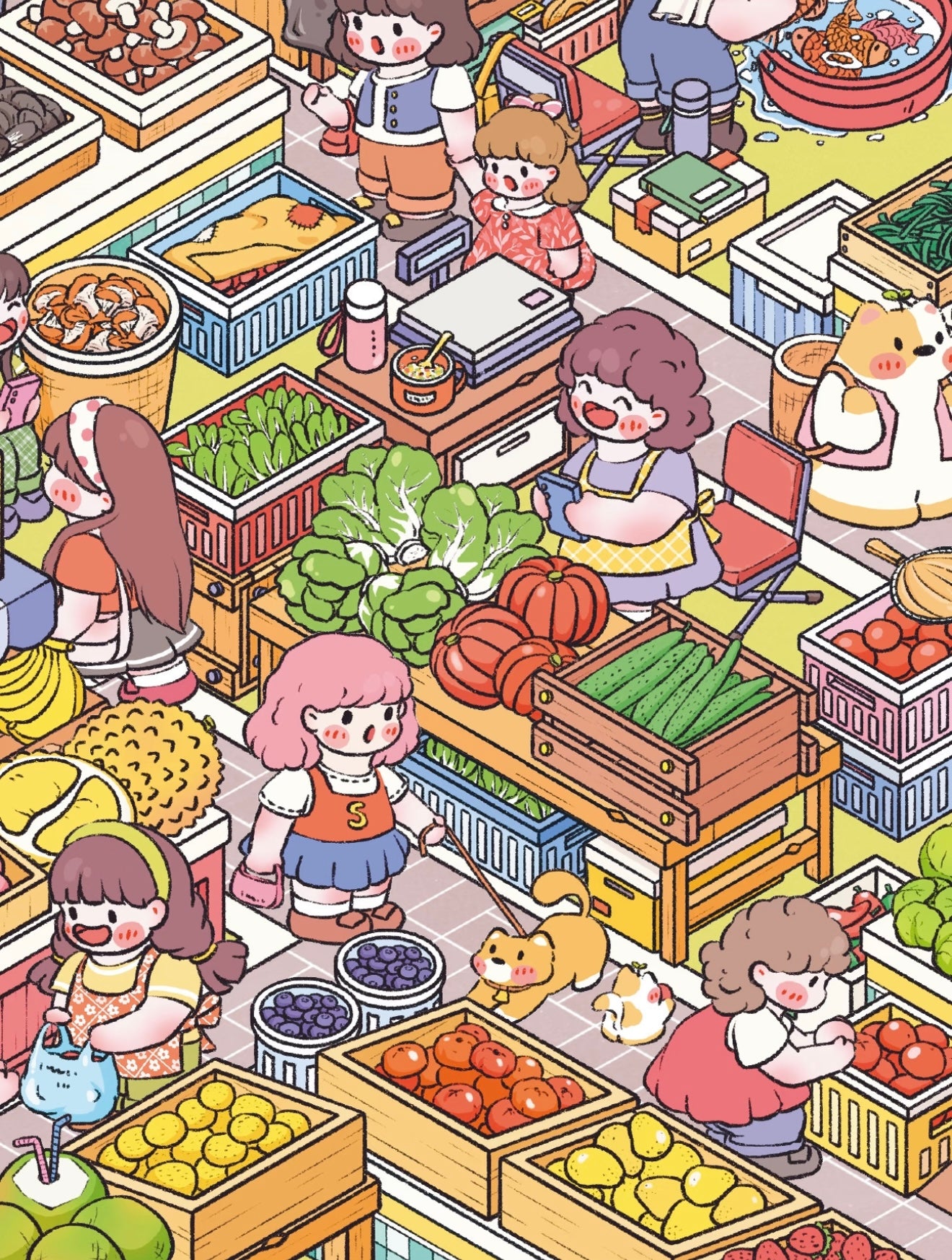 12.0 Star Wish Market 3D Scene Sticker