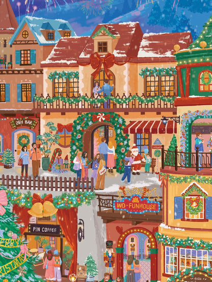 12.0 Christmas Eve Snow 3D Scene Sticker