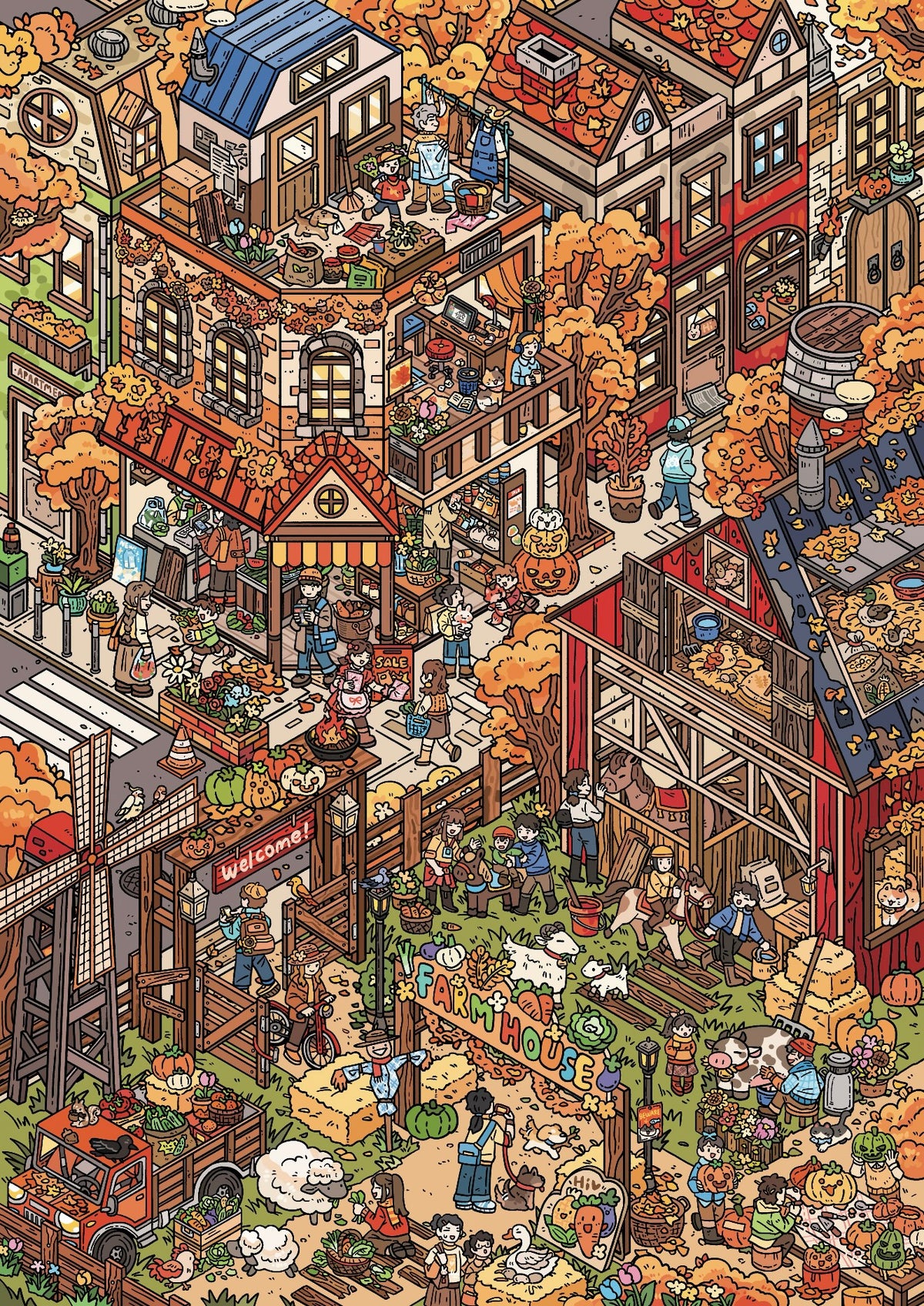 3.0 Farmhouse ASMR sticker therapy