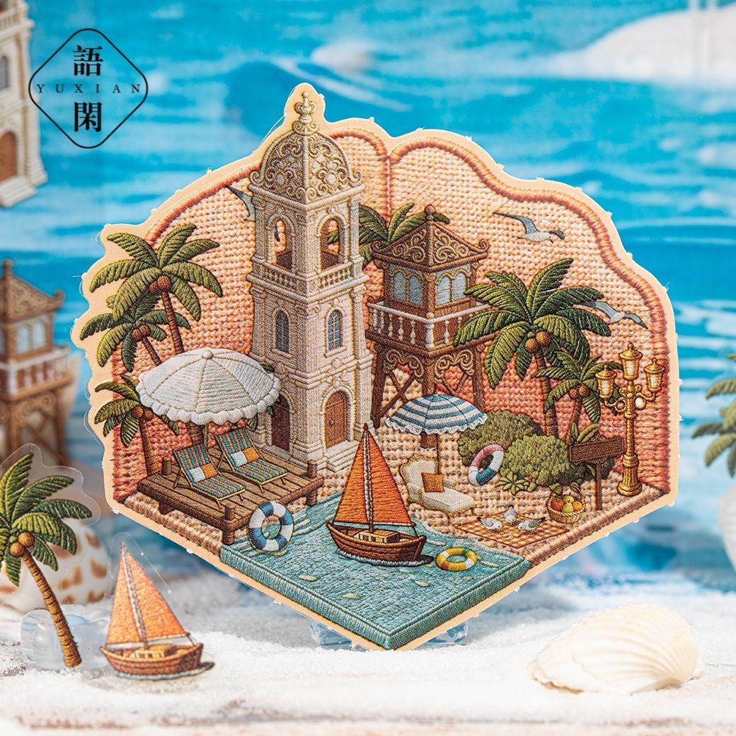 Pocket French Manor Collection – 8 Mini Embroidery-Inspired Scenes