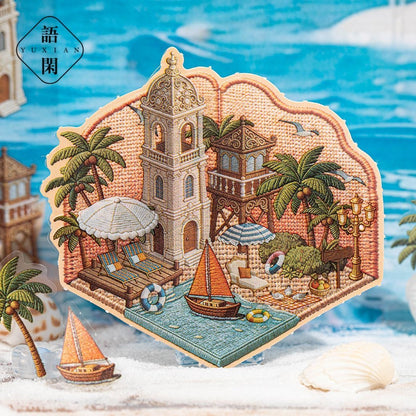 Pocket French Manor Collection – 8 Mini Embroidery-Inspired Scenes