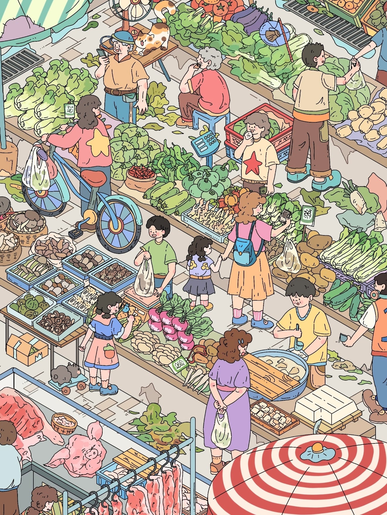 18.0 The Local Market / Go to Market 3D Scene Sticker