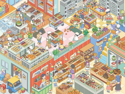 18.0 Cozy Bakery Workshop 3D Scene Sticker
