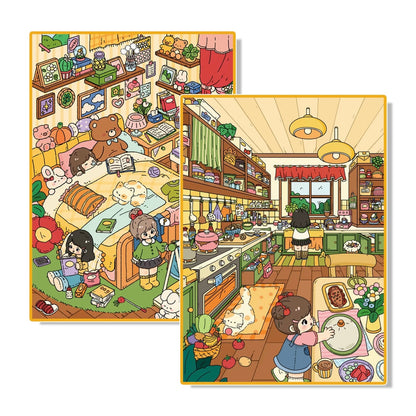 20.0 My Cozy Little Bedroom 3D Scene Sticker