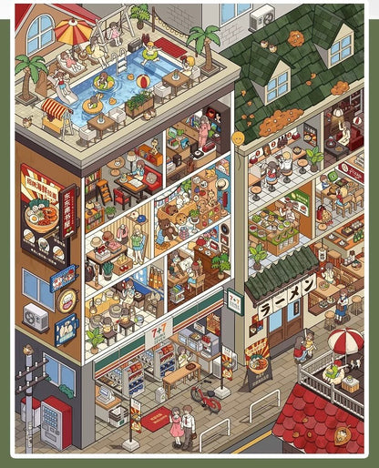 Telado V10.0 Vacation Scene Collection Book - 7 apartment scenes in one book