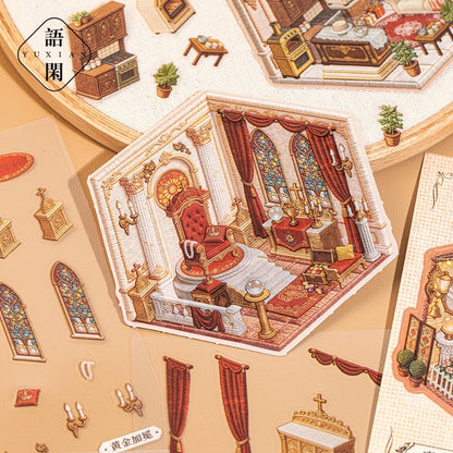 Pocket Baroque Manor Collection – 8 Mini Embroidery-Inspired Scenes