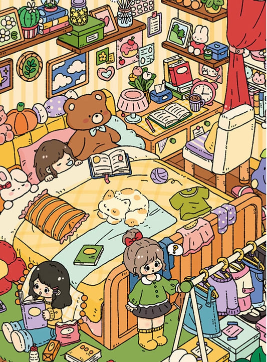 20.0 My Cozy Little Bedroom 3D Scene Sticker