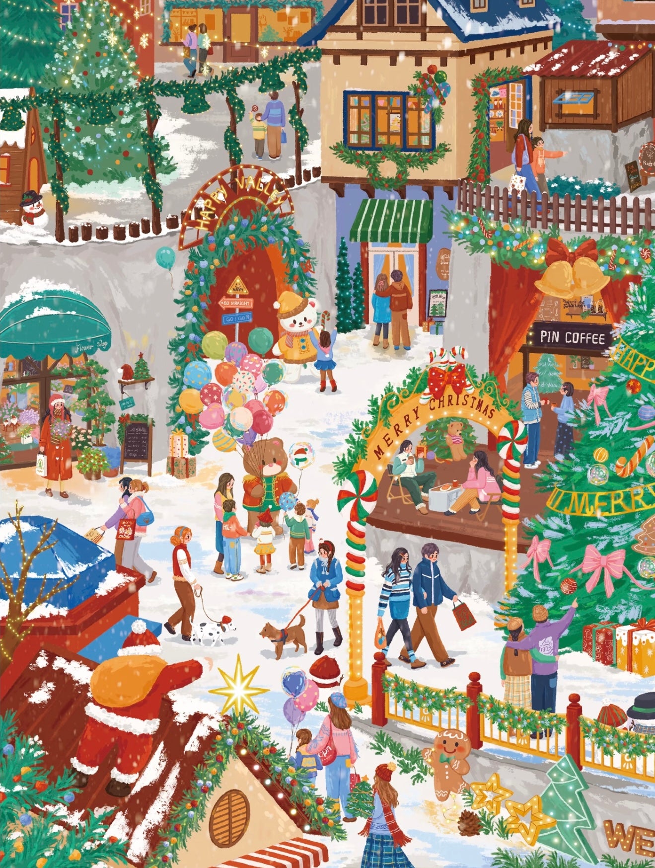 12.0 Christmas Eve Snow 3D Scene Sticker