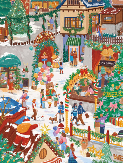 12.0 Christmas Eve Snow 3D Scene Sticker