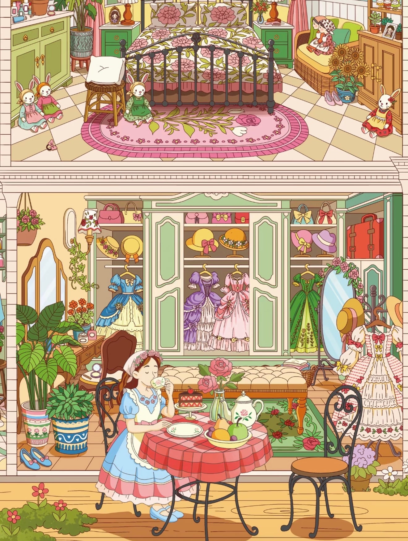 5.0 Afternoon Fairy House| 3D Scene Sticker