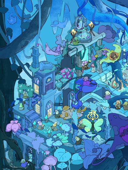 17.0 Sprite Series - Whispering Thicket 3D landscape sticker