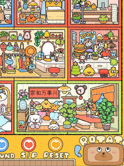 18.0 - Tetris Home 3D Scene Sticker