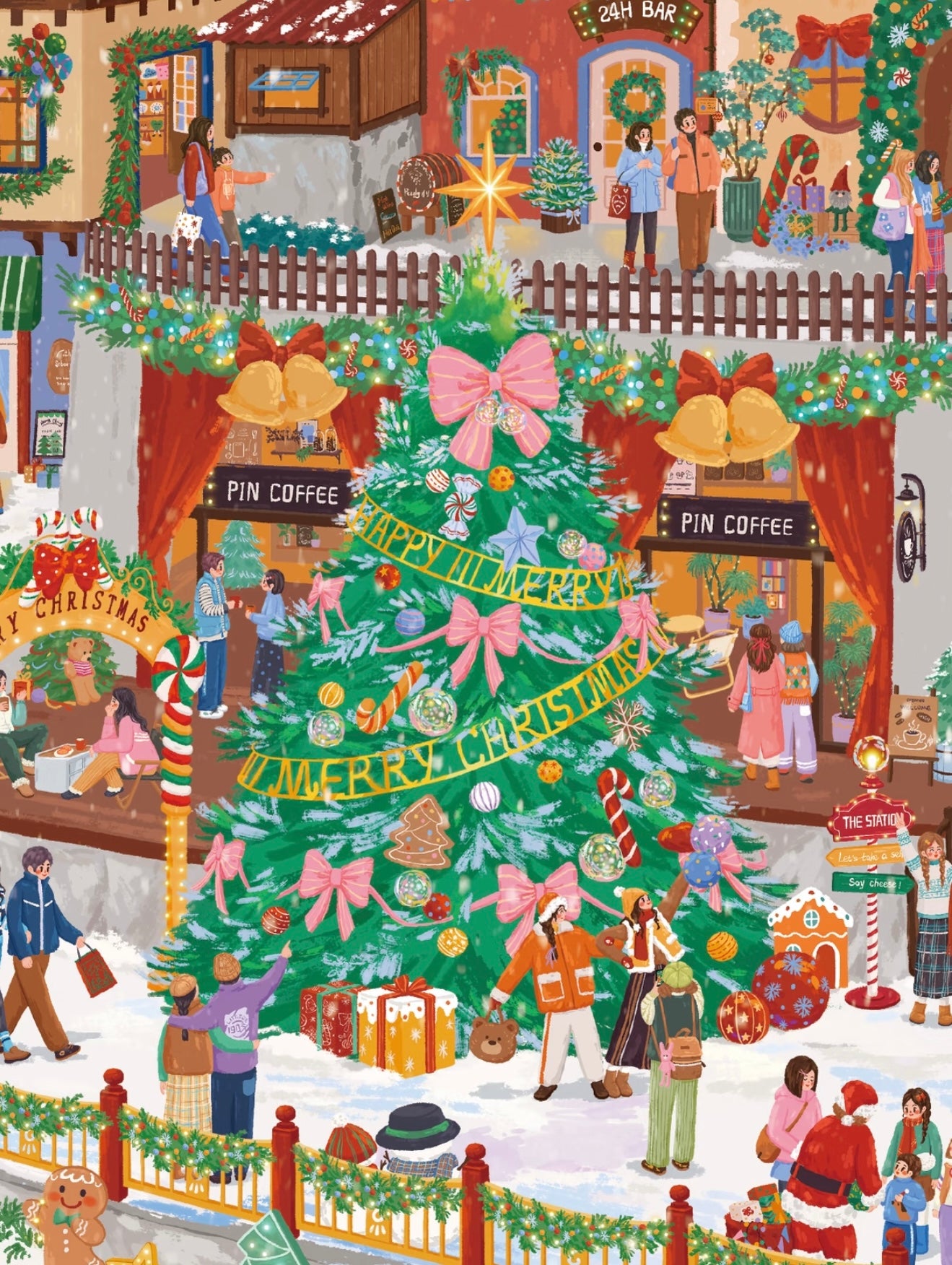 12.0 Christmas Eve Snow 3D Scene Sticker