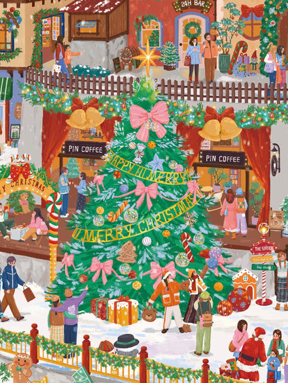 12.0 Christmas Eve Snow 3D Scene Sticker