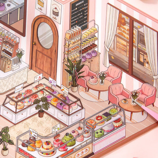 Miniature 2.0 - the Cake Store - 3D Scene Sticker & Restocking / reorganising store