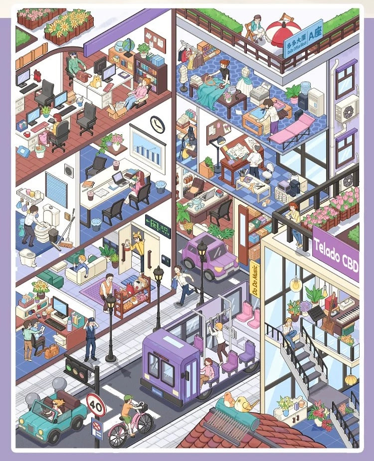 Telado V9.0 Apartment Scene Collection Book - 7 apartment scenes in one book