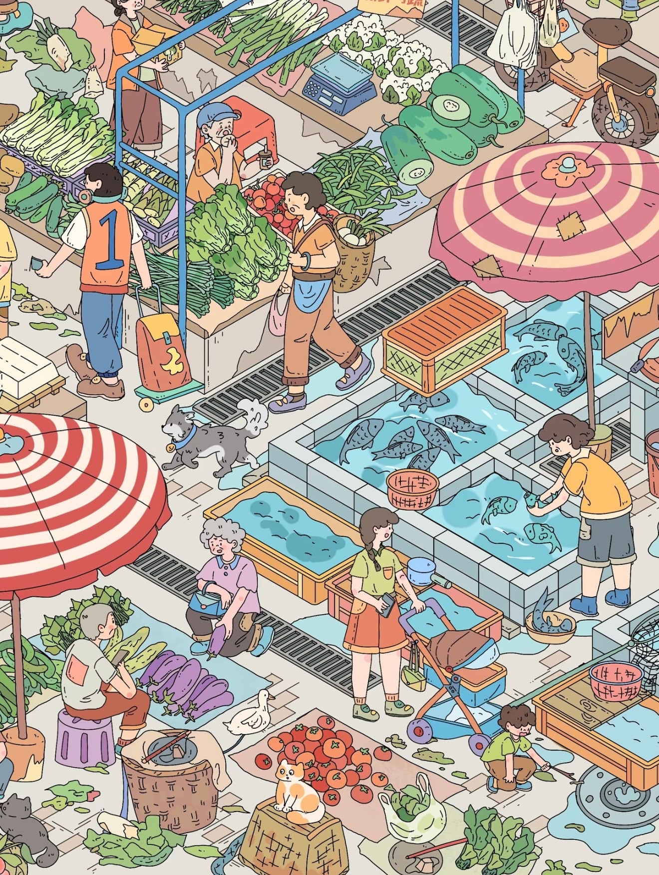 18.0 The Local Market / Go to Market 3D Scene Sticker
