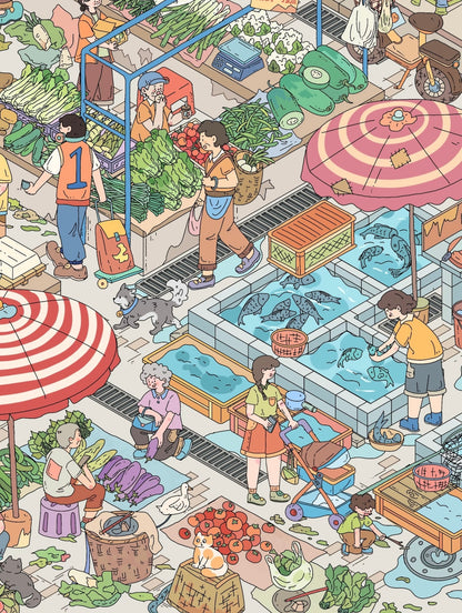 18.0 The Local Market / Go to Market 3D Scene Sticker