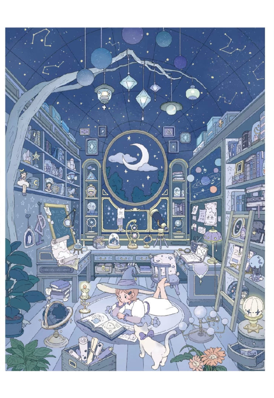 16.0 The Wind's Ballad - Starlight Crescents | 3D stacking miniature scene