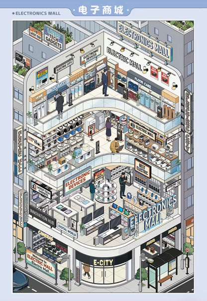 Sinmo V2.0 Shops Scene Collection Book - 5 Shop Scenes in one book