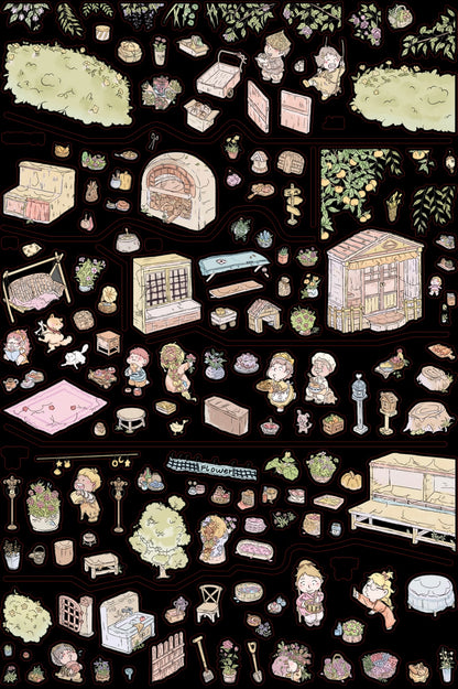 1.0 Secret Garden sticker therapy